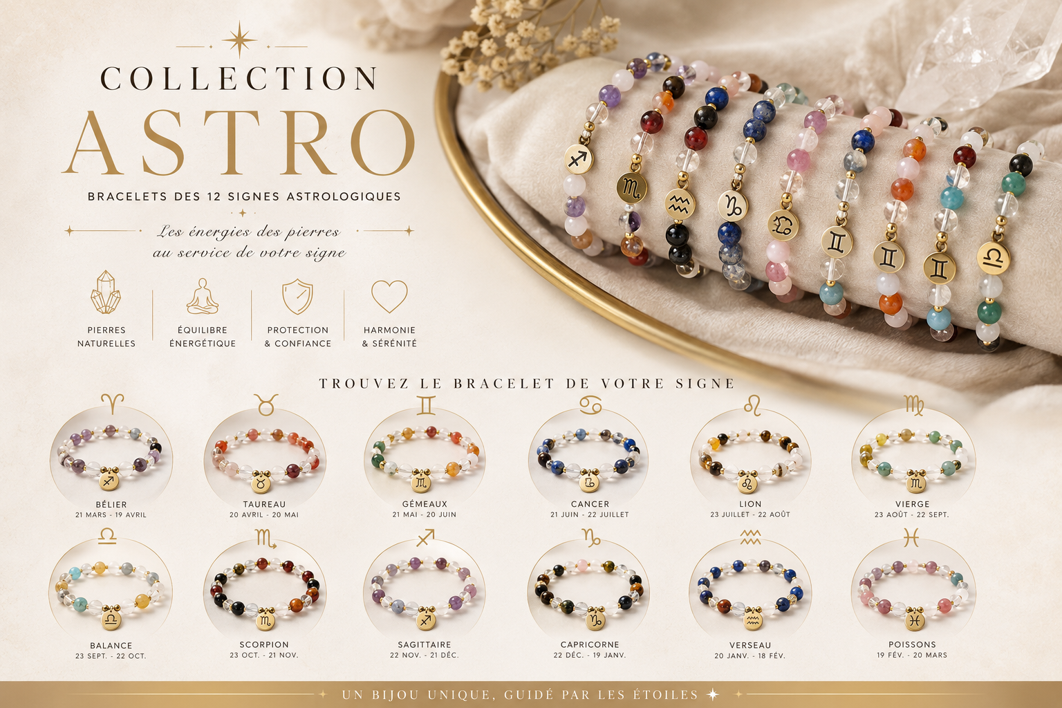 Bracelets Signes Astrologiques
