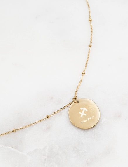 Collier Sagittaire acier inoxydable