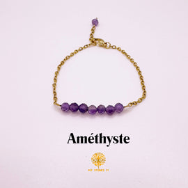 Bracelet facettée Amethyste