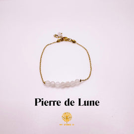 Bracelet facettée Pierre de Lune