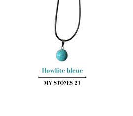 Pendentif Howlite bleue
