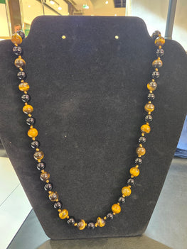 Collier Oeil de tigre/Onyx