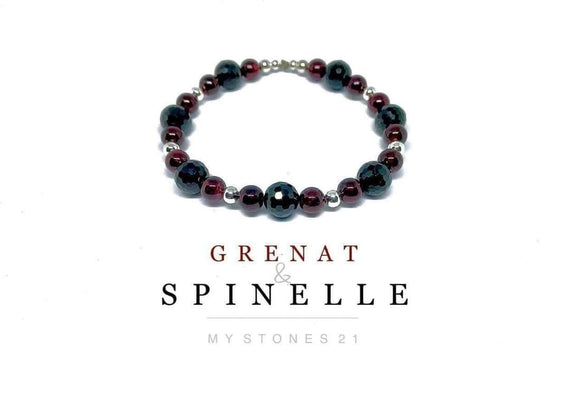 Grenat/Spinelle Finition Argent S925