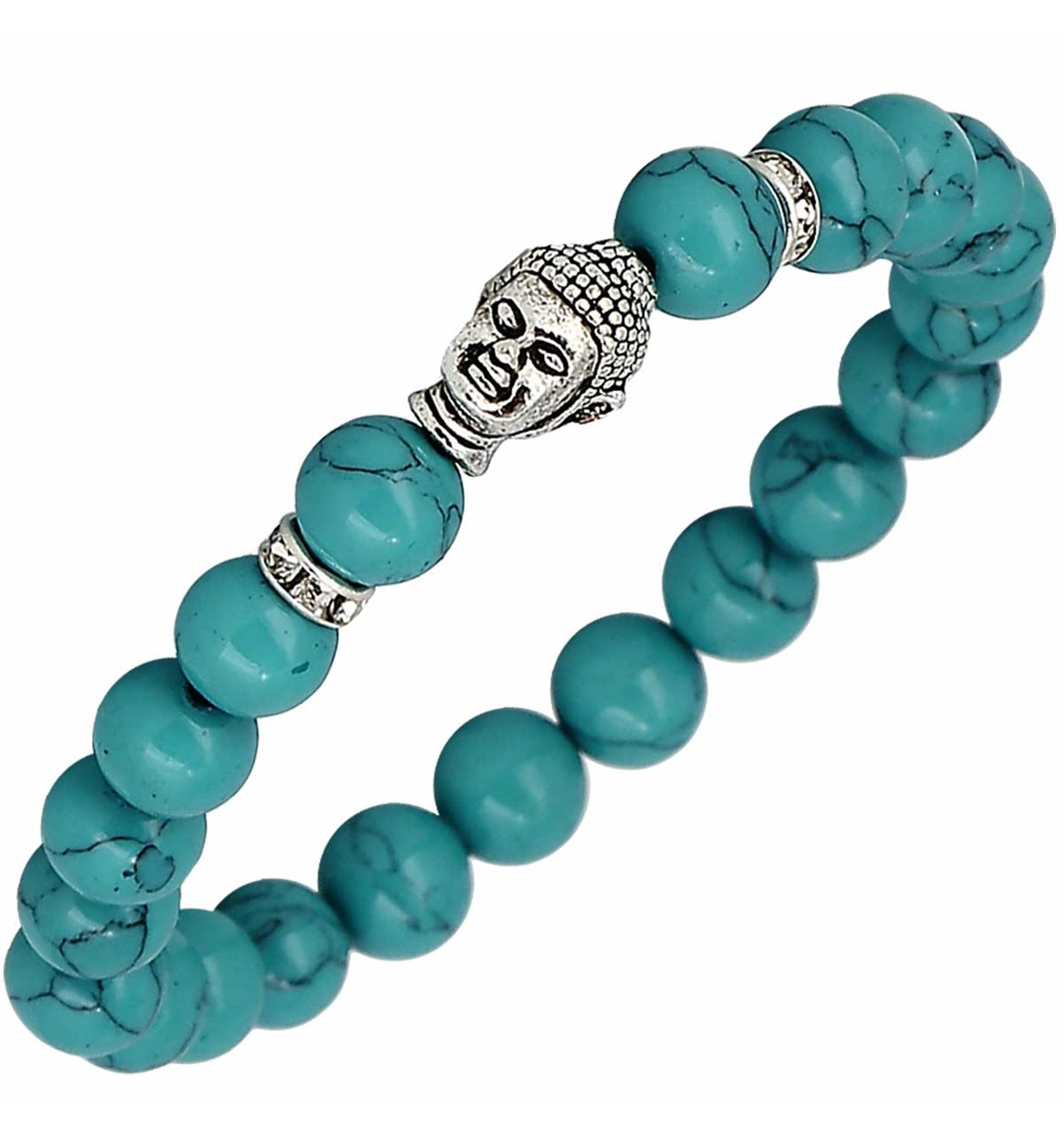 Howlite bleue Bouddha