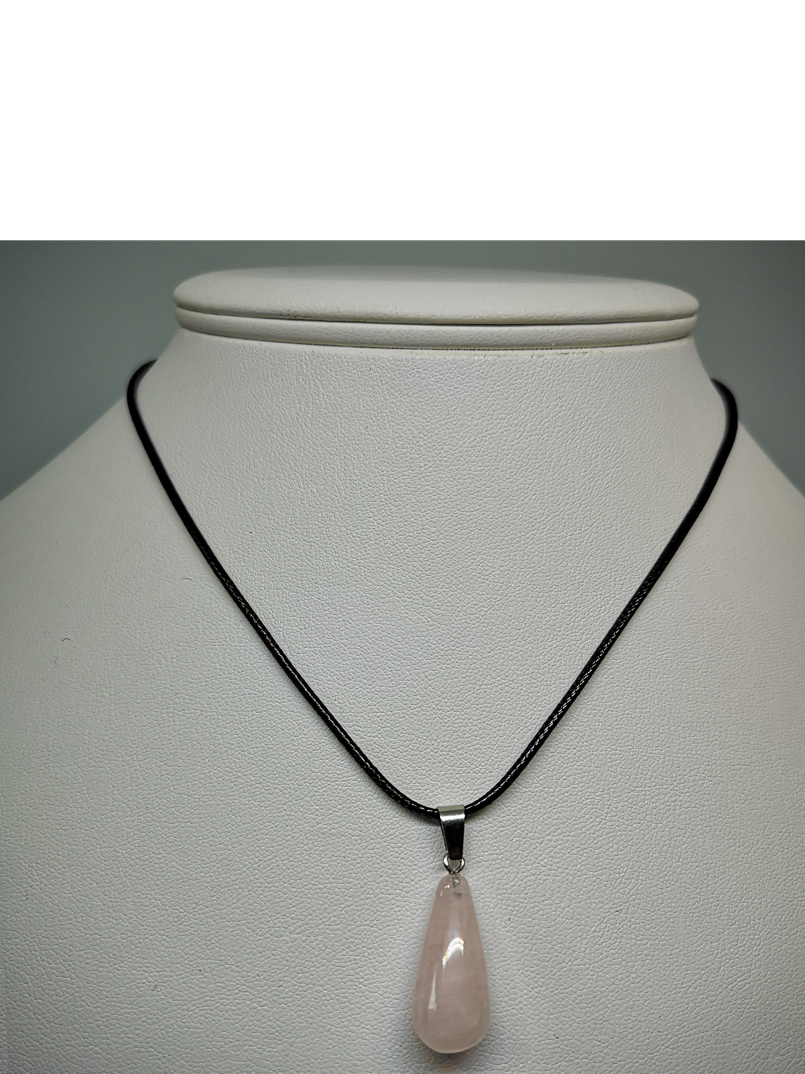 Pendentif Quartz Rose Goutte