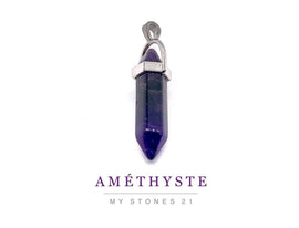 Pendentif améthyste prisme