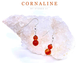 Boucles d'oreilles Cornaline