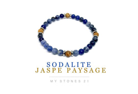 Sodalite/Jaspe paysage