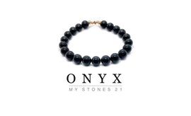 Onyx finition or 14k