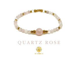 Quartz rose facettée