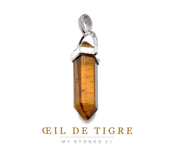 Pendentif Œil de tigre Prisme