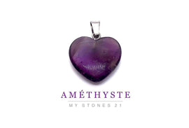 Pendentif Améthyste Cœur