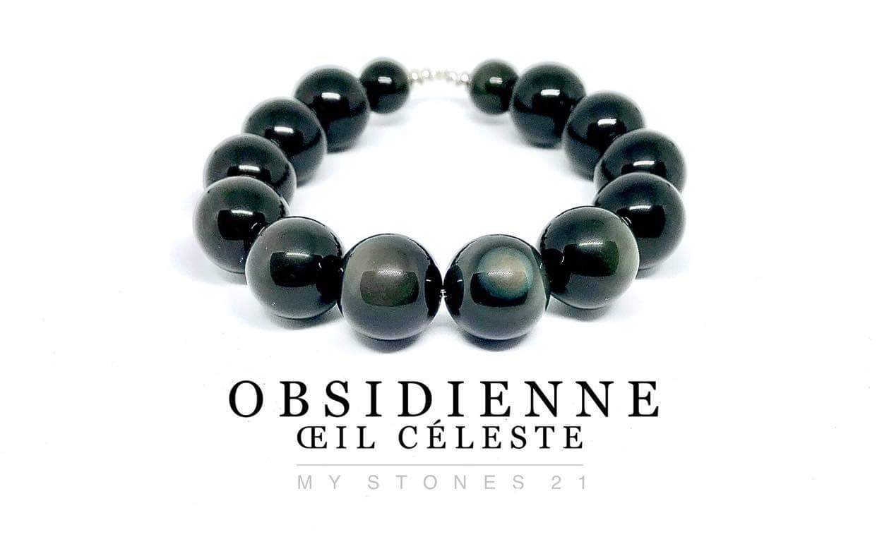 Obsidienne oeil Celeste veritable