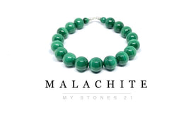 Malachite finition Argent S925