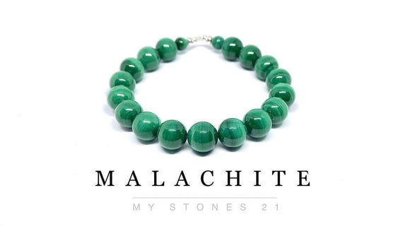 Malachite finition Argent S925