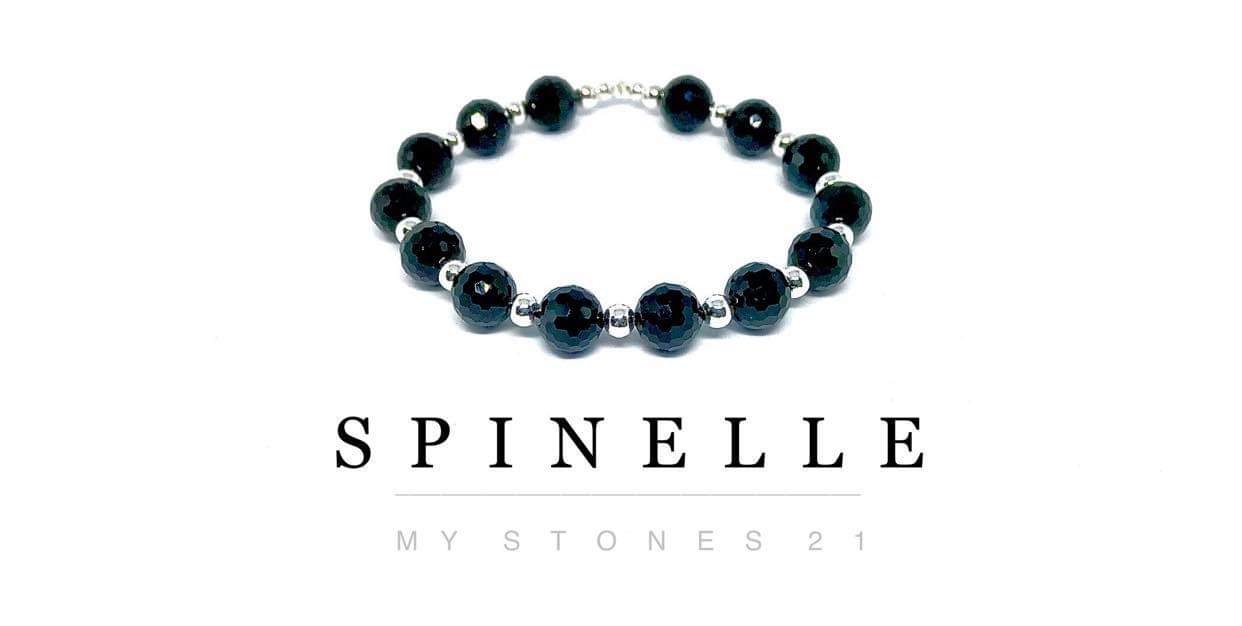 Spinelle noire finition Argent S925