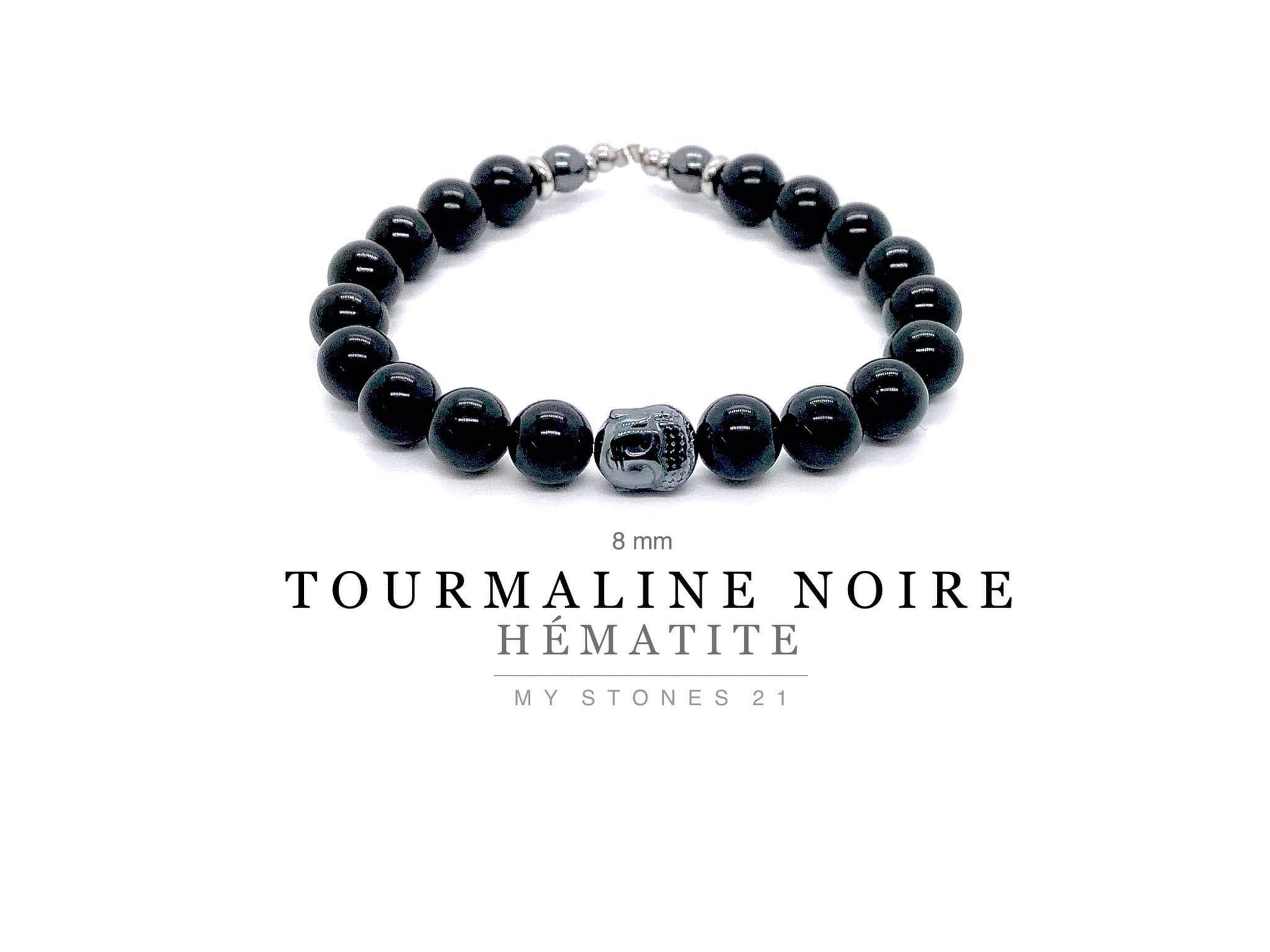 Tourmaline noire/Hematite/Bouddha