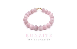 Kunzite finition Or 14k 4 perles